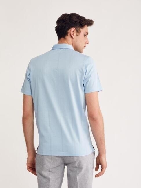 Bisse Erkek Merserize Biyeli T-Shirt MAVİ. 2 Bisse Erkek Merserize Biyeli T-Shirt MAVİ. 2