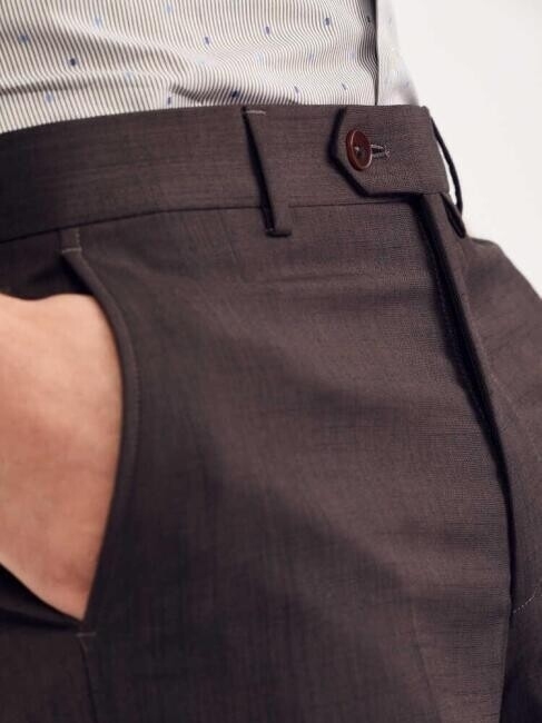 Platinium Kahve Klasik Erkek Pantolon - 3