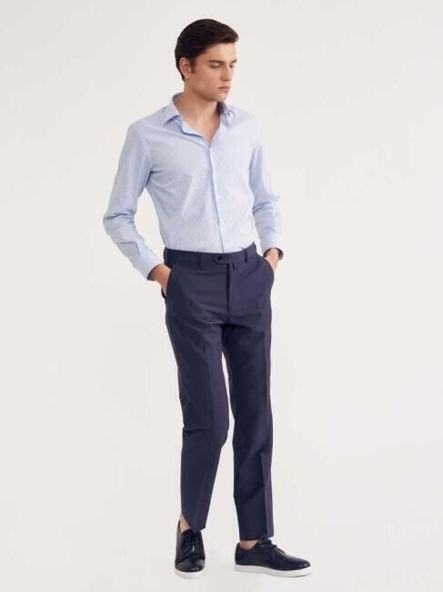 Bisse Men’s Platinum Classic Trousers LIGHT NAVY BLUE. 4 Bisse Men’s Platinum Classic Trousers LIGHT NAVY BLUE. 4