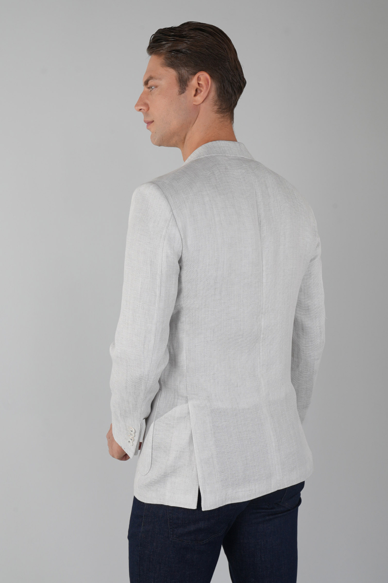 Erkek Platinum Regular Fit Yün Ceket Taş (1)