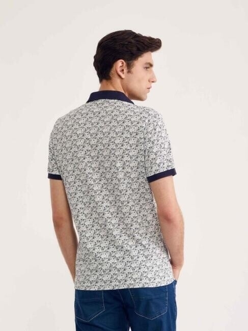 Bisse Erkek Polo Yaka Baskılı T-Shirt BEYAZ. 2 Bisse Erkek Polo Yaka Baskılı T-Shirt BEYAZ. 2
