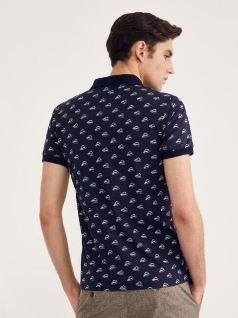 Bisse Erkek Polo Yaka Baskılı T-Shirt LACİ. 2 Bisse Erkek Polo Yaka Baskılı T-Shirt LACİ. 2