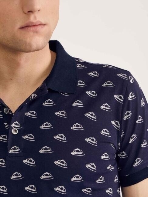 Bisse Erkek Polo Yaka Baskılı T-Shirt LACİ. 3 Bisse Erkek Polo Yaka Baskılı T-Shirt LACİ. 3