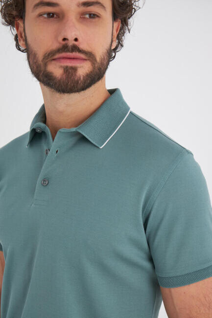 Bisse Erkek Polo Yaka T-Shirt YEŞİL. 3 Bisse Erkek Polo Yaka T-Shirt YEŞİL. 3