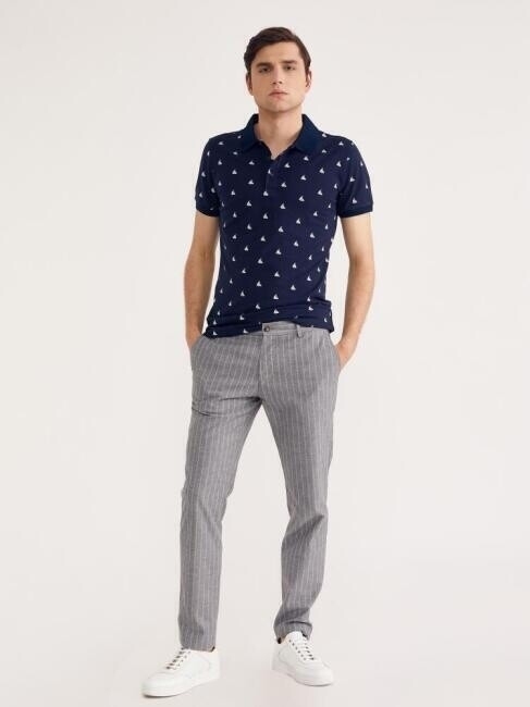 Bisse Erkek Polo Yaka Tekne Baskılı Pike T-Shirt LACİ. 5 Bisse Erkek Polo Yaka Tekne Baskılı Pike T-Shirt LACİ. 5