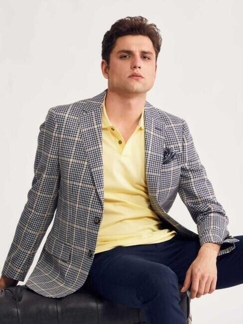 Bisse Erkek Regular Fit 6 Drop Blazer Ceket LACİ. 5 Bisse Erkek Regular Fit 6 Drop Blazer Ceket LACİ. 5