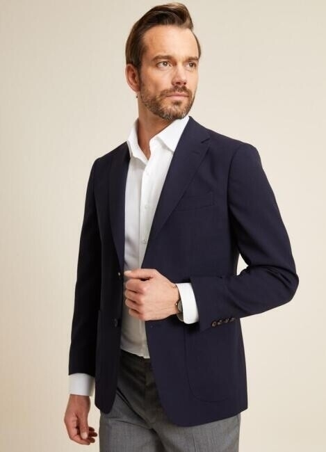 Erkek Regular Fit 6 Drop Blazer Ceket Lacivert - 5