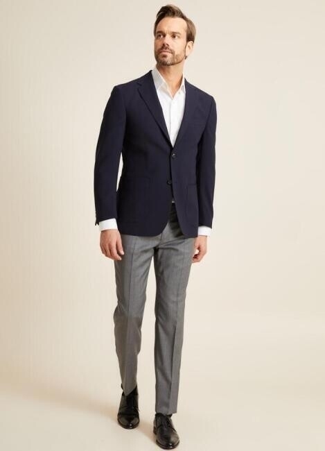 Erkek Regular Fit 6 Drop Blazer Ceket Lacivert - 6