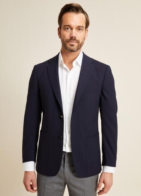 Erkek Regular Fit 6 Drop Blazer Ceket Lacivert - 1