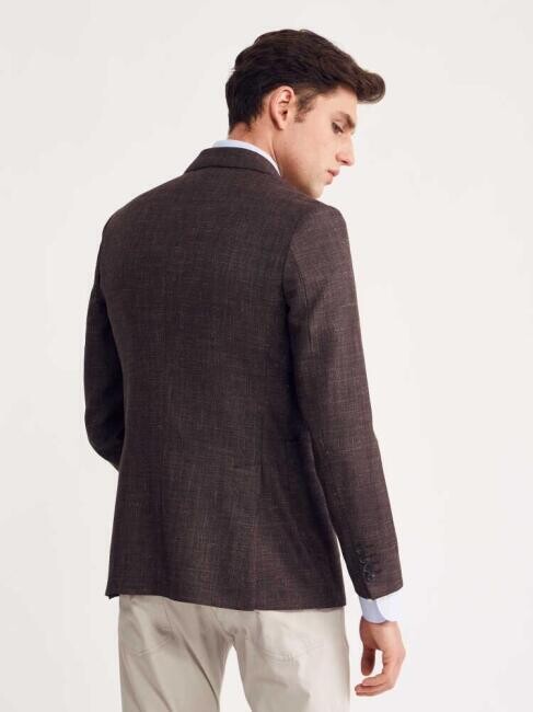 Bisse Men’s Regular Fit 6 Drop Platinum Blazer BROWN. 2 Bisse Men’s Regular Fit 6 Drop Platinum Blazer BROWN. 2