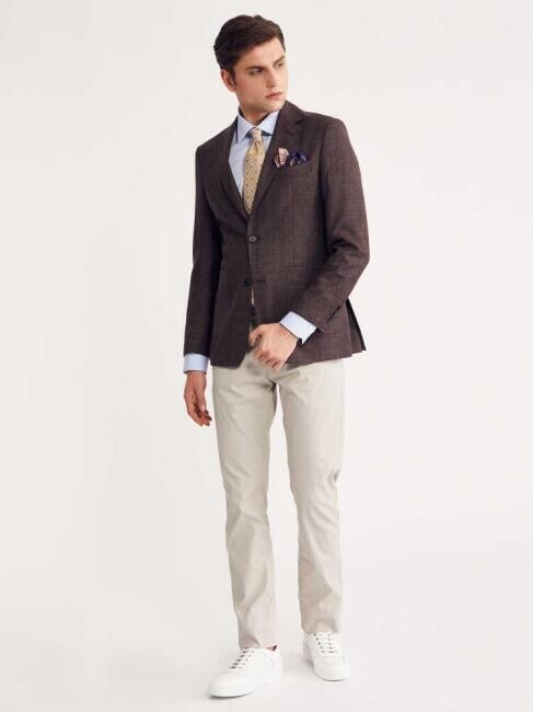 Bisse Men’s Regular Fit 6 Drop Platinum Blazer BROWN. 5 Bisse Men’s Regular Fit 6 Drop Platinum Blazer BROWN. 5