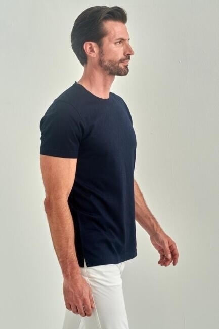 Erkek Regular Fit Basic T-Shirt LACİ - 4