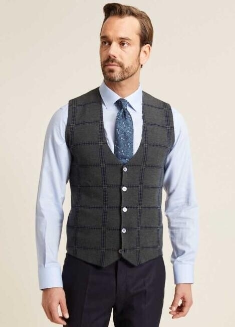 Bisse Erkek Regular Fit Ekoseli Triko Yelek LACİ. 1 Bisse Erkek Regular Fit Ekoseli Triko Yelek LACİ. 1