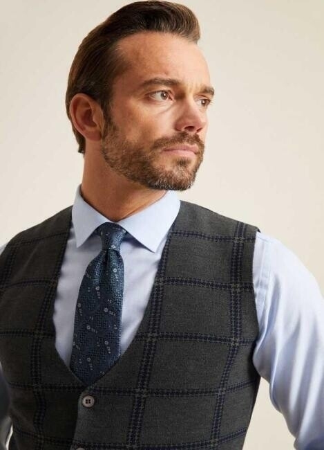 Bisse Erkek Regular Fit Ekoseli Triko Yelek LACİ. 4 Bisse Erkek Regular Fit Ekoseli Triko Yelek LACİ. 4