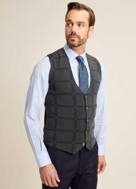 Bisse Erkek Regular Fit Ekoseli Triko Yelek LACİ. 5 Bisse Erkek Regular Fit Ekoseli Triko Yelek LACİ. 5