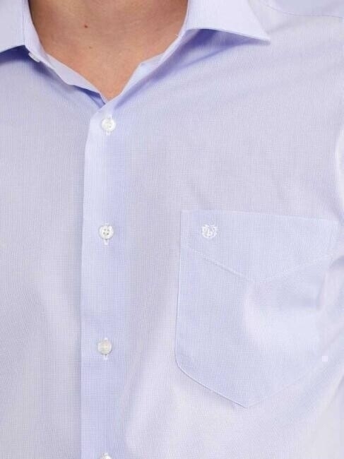 Bisse Men’s Regular Fit Short Sleeve Classic Shirt LIGHT BLUE. 5