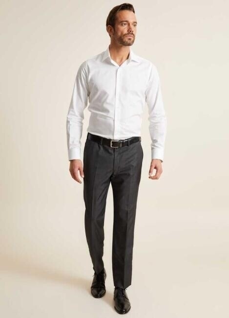 Erkek Regular Fit Klasik Pantolon Füme - 6