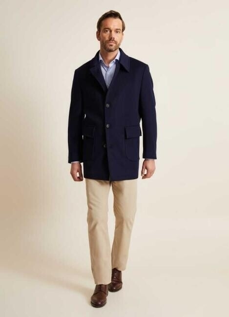 Bisse Men’s Regular Fit Platinum Coat NAVY BLUE. 6