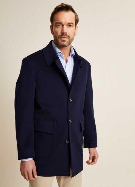 Bisse Men’s Regular Fit Platinum Coat NAVY BLUE. 1