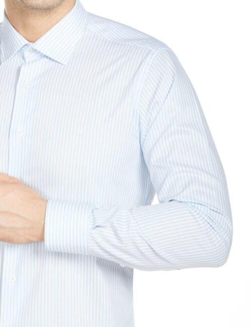 Erkek Regular Fit Uzun Kollu Klasik Gömlek A.mavi - Bisse