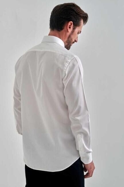 Bisse Men’s Regular Fit Long Sleeve Sport Shirt WHITE. 2