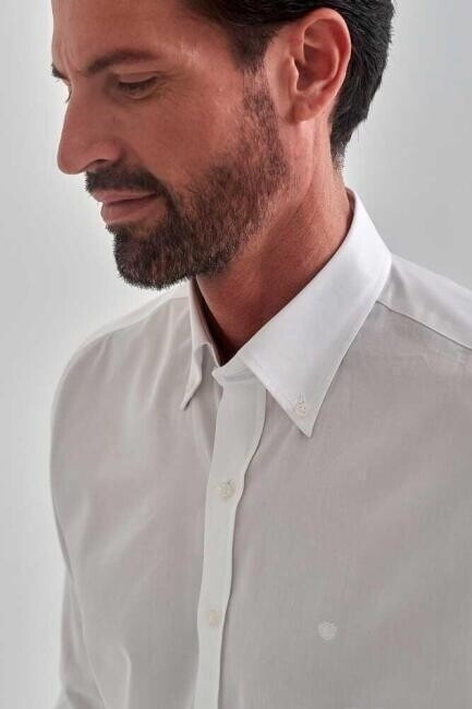 Bisse Men’s Regular Fit Long Sleeve Sport Shirt WHITE. 3 Bisse Men’s Regular Fit Long Sleeve Sport Shirt WHITE. 3