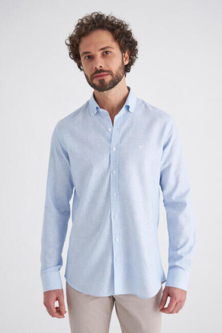 Bisse Men’s Regular Fit Long Sleeve Sport Shirt BLUE. 1 Bisse Men’s Regular Fit Long Sleeve Sport Shirt BLUE. 1
