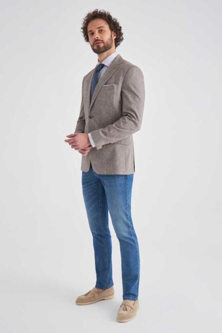 Bisse Men’s Regular Fit Half-Lined Jacket BEIGE. 5 Bisse Men’s Regular Fit Half-Lined Jacket BEIGE. 5