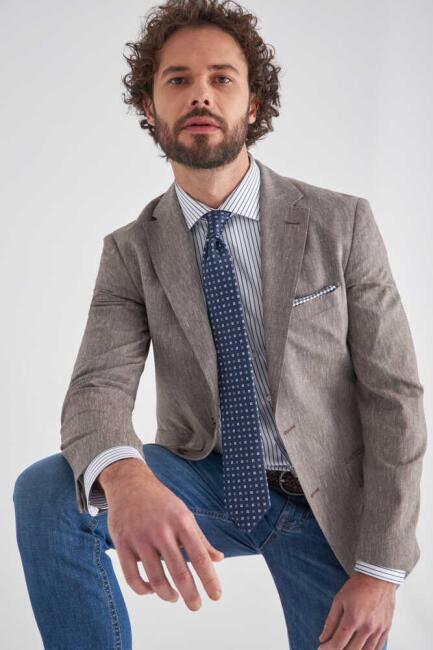 Bisse Men’s Regular Fit Half-Lined Jacket BEIGE. 6 Bisse Men’s Regular Fit Half-Lined Jacket BEIGE. 6