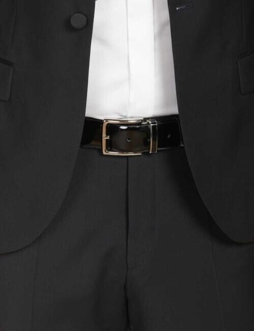 Bisse Men’s Patent Leather Belt BLACK. 3