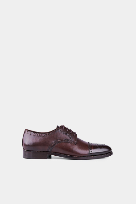 Erkek Rugan Klasik Kahve Ayakkabı - 2