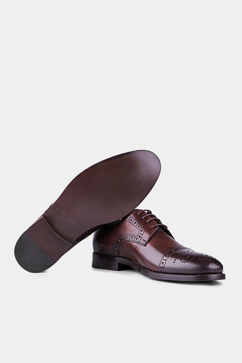 Erkek Rugan Klasik Kahve Ayakkabı - 4