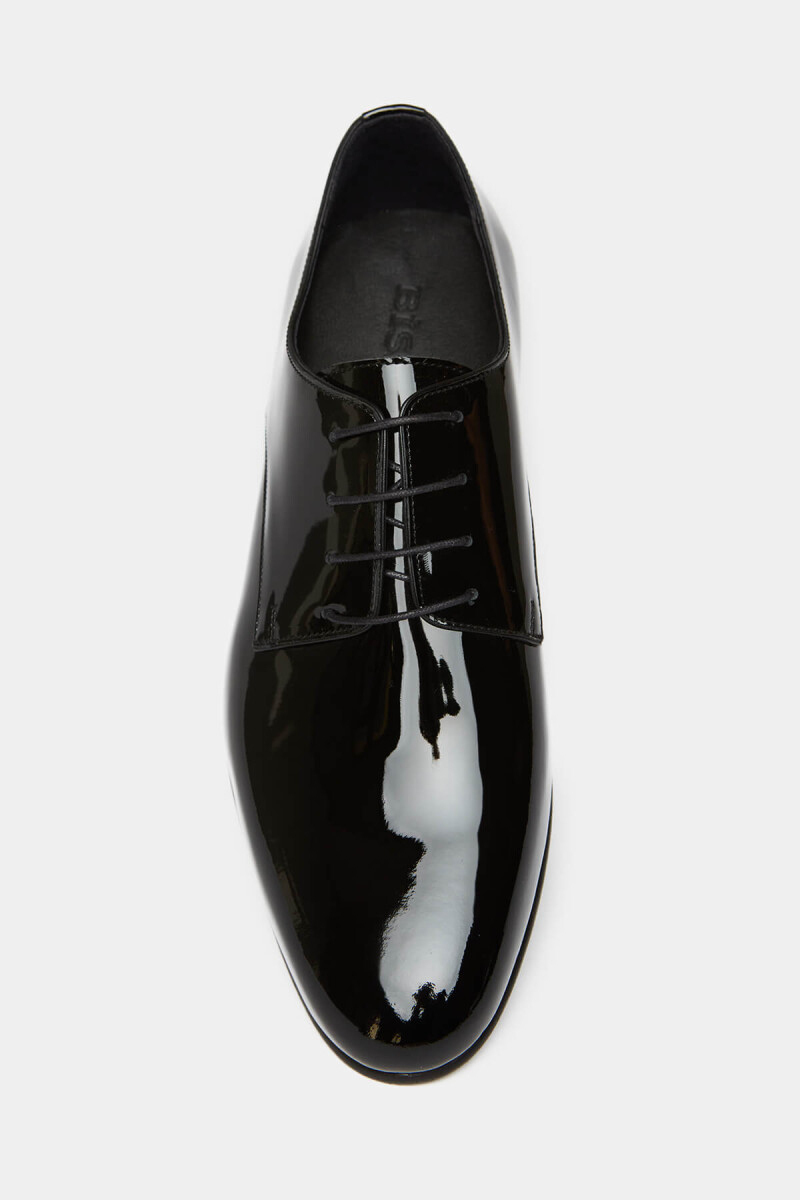 Erkek Rugan Klasik Siyah Ayakkabı - 5