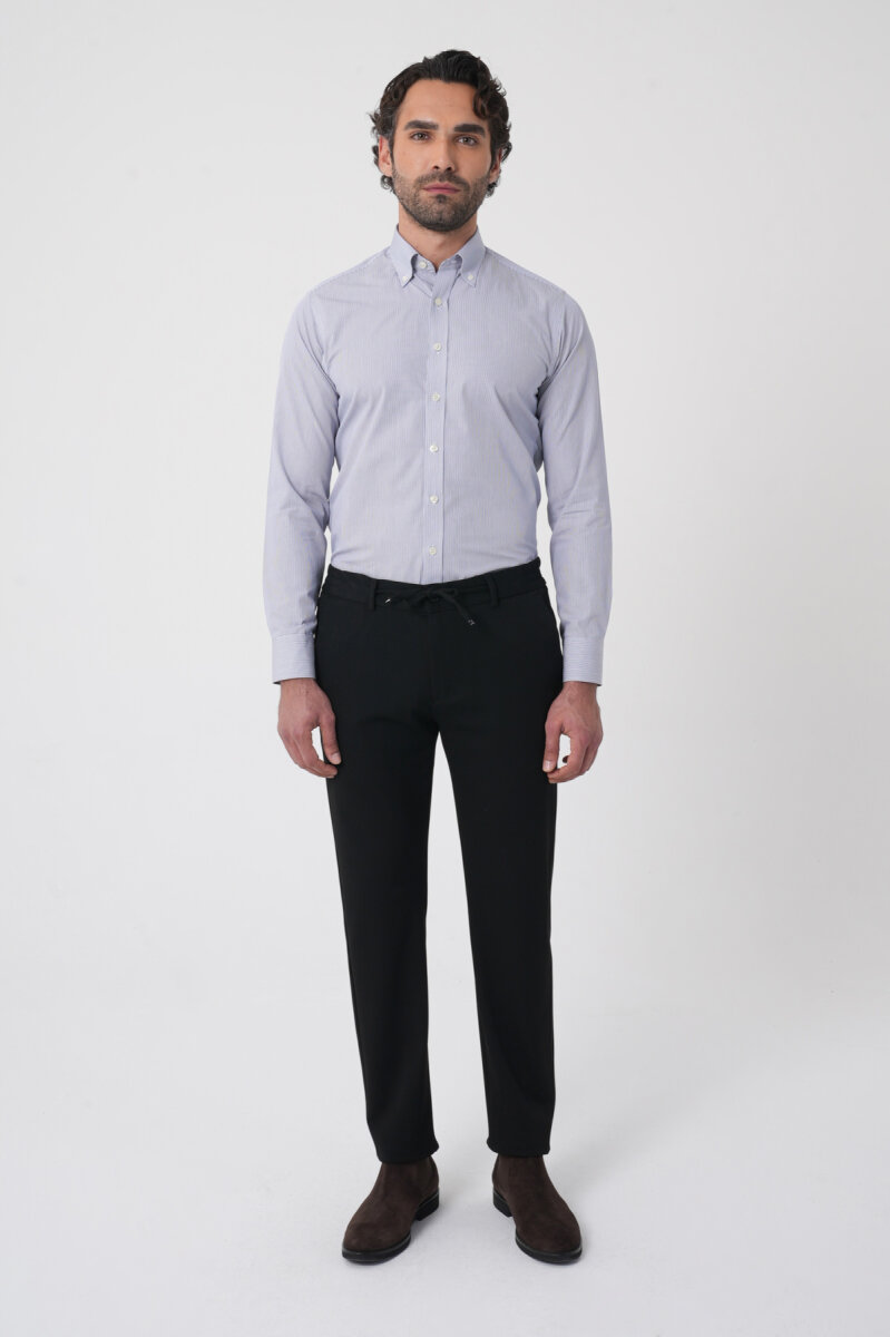 Erkek Siyah Spor Jagger Pantolon  - 1