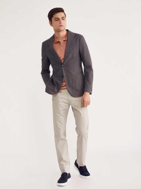 Bisse Erkek Slim Fit Ceket VİZON. 5 Bisse Erkek Slim Fit Ceket VİZON. 5