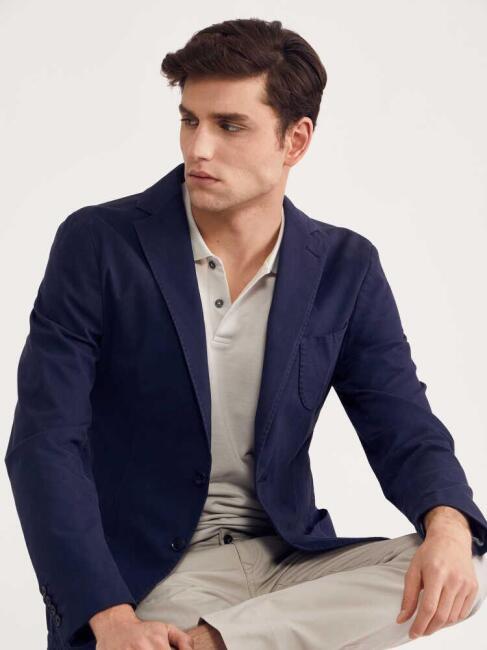 Bisse Erkek Slim Fit Ceket LACİ. 4 Bisse Erkek Slim Fit Ceket LACİ. 4