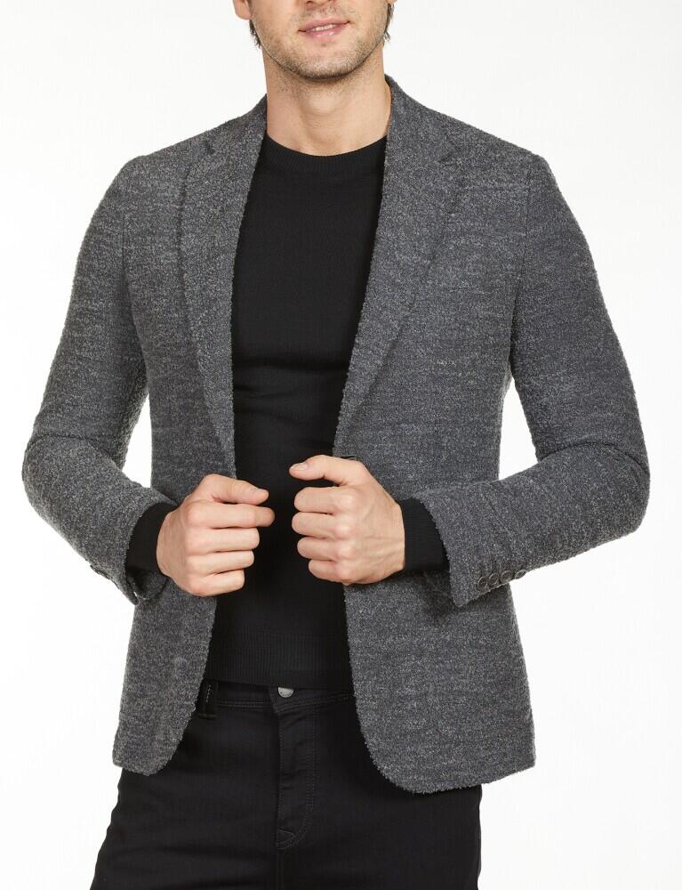 Erkek Slim Fit Ceket Gri - 1