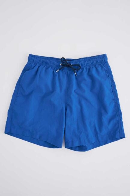 Erkek Slim Fit Deniz Şortu Sax