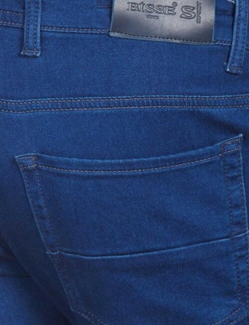 Slim Fit Koyu Lacivert Jean Erkek Pantolon - 3