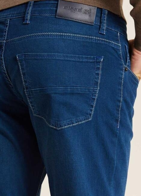 Slim Fit Koyu Lacivert Jean Erkek Pantolon - 3