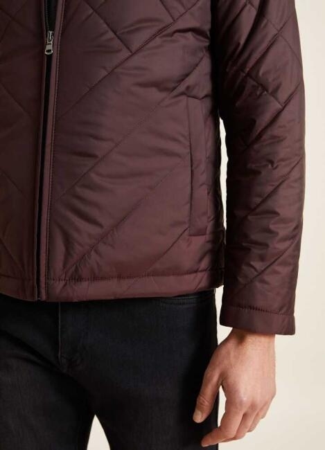 Bisse Erkek Slim Fit Kapitone Mont BORDO. 4 Bisse Erkek Slim Fit Kapitone Mont BORDO. 4
