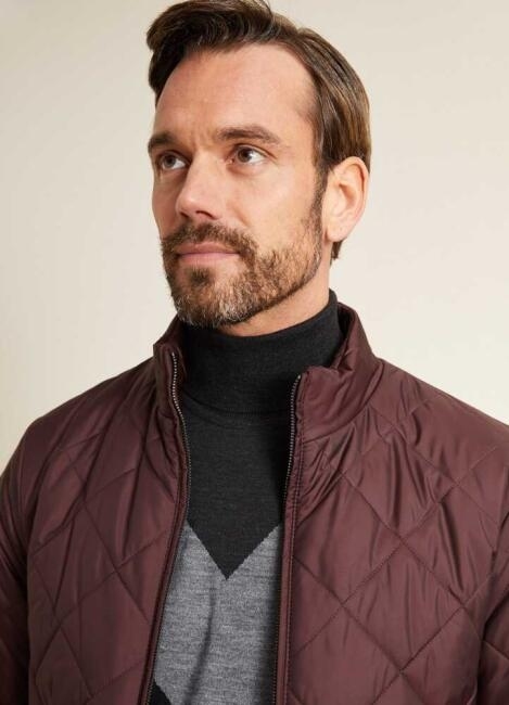 Bisse Erkek Slim Fit Kapitone Mont BORDO. 6 Bisse Erkek Slim Fit Kapitone Mont BORDO. 6