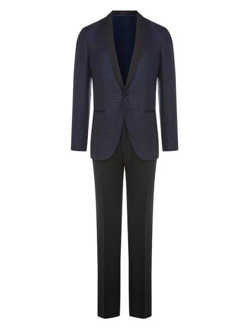 Slim Fit Lacivert Erkek Smokin Takım - 1