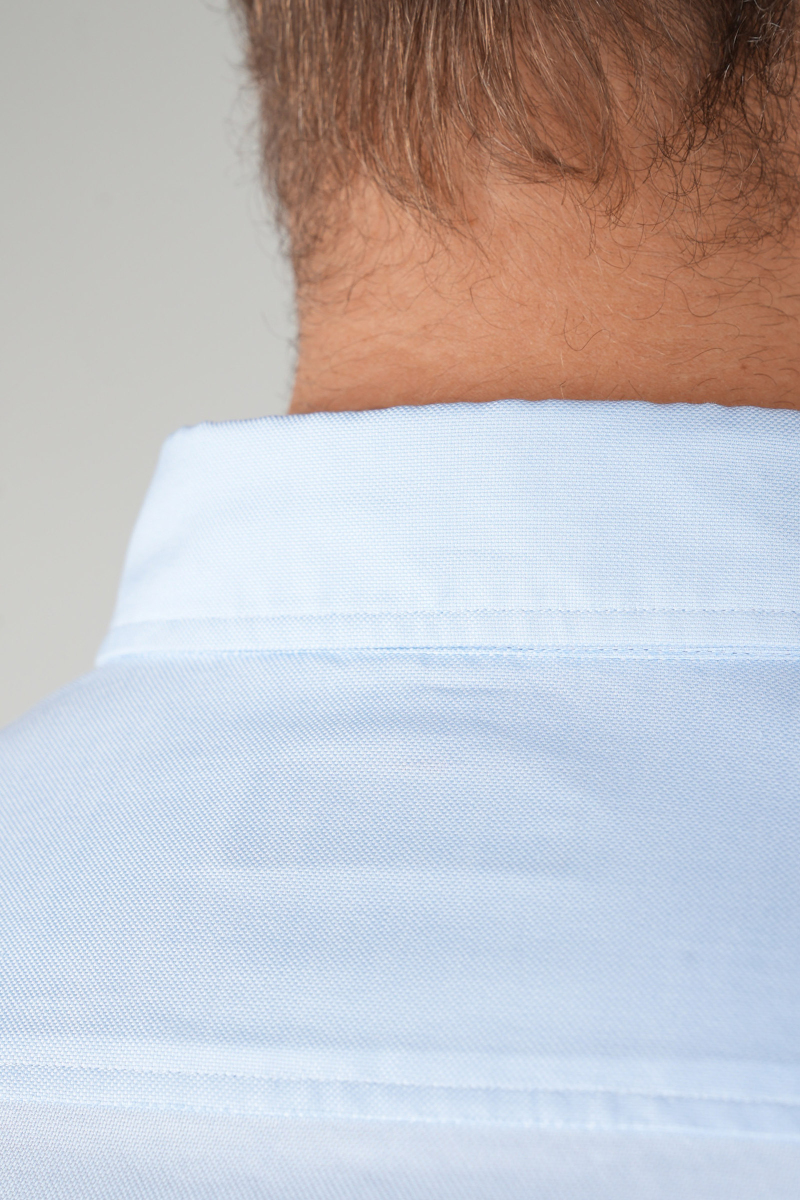 Erkek Uzun Kollu Regular Fit Açık Mavi Gömlek - 5