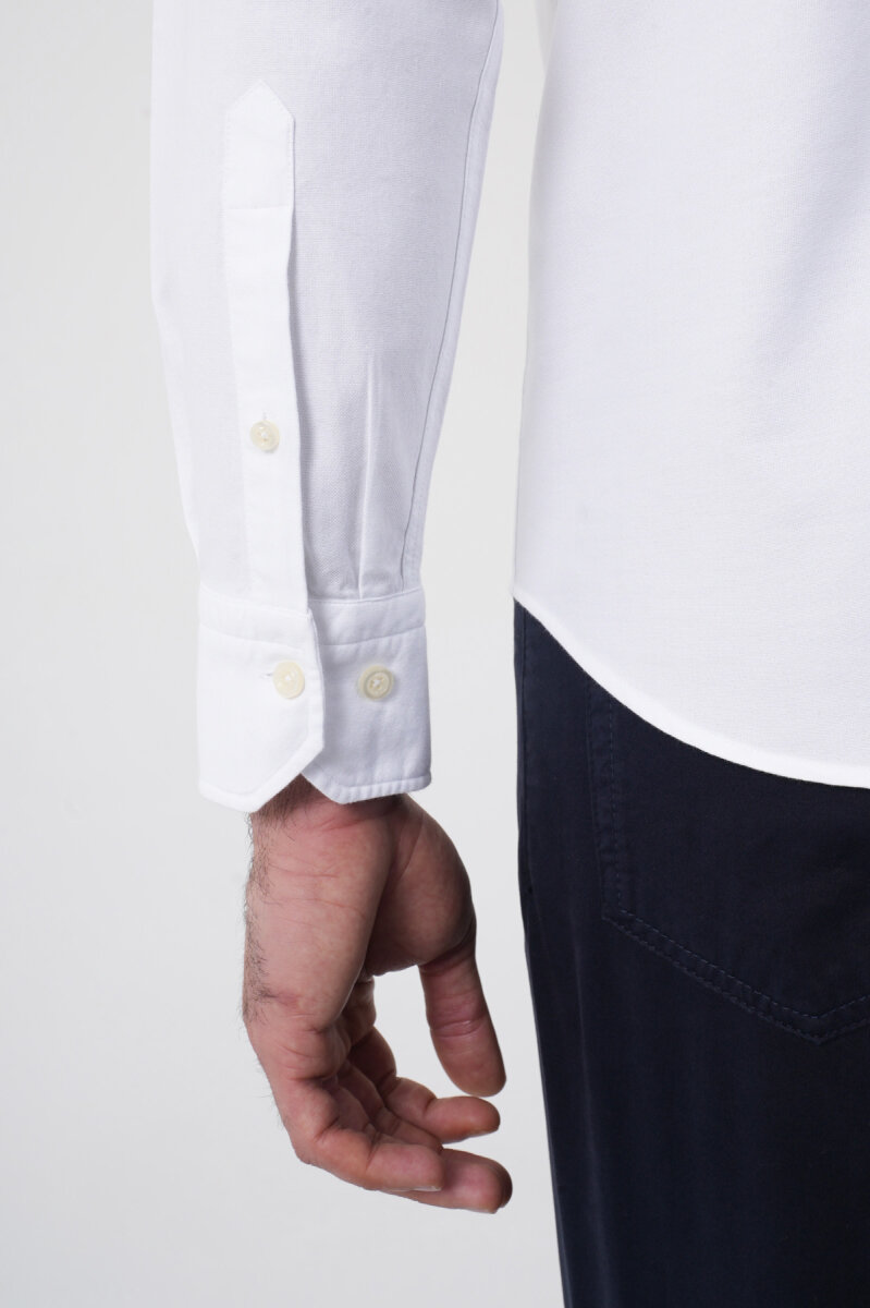 Erkek Uzun Kollu Regular Fit Beyaz Gömlek - 7