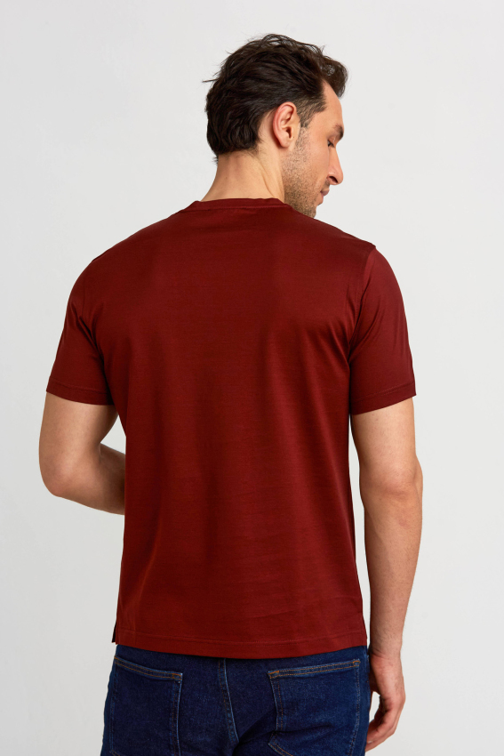 Süprem Kumaş O Yaka Bakır Erkek T-Shirt - 2