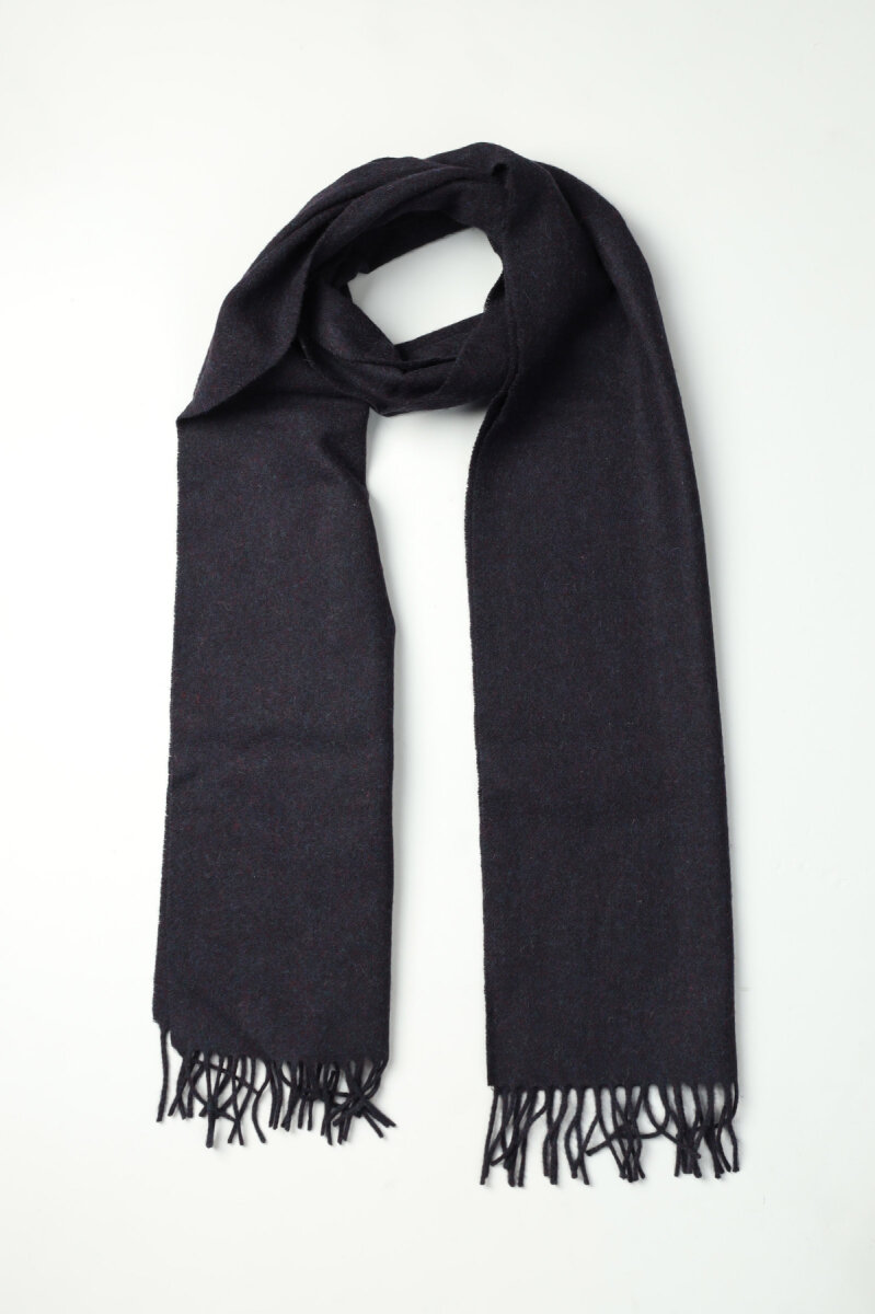 Erkek Yün Kaşkol Lacivert