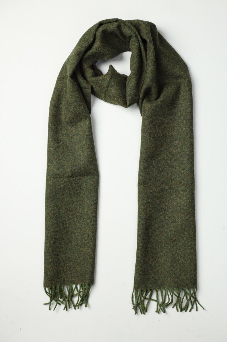 Erkek Yün Kaşkol Yeşil