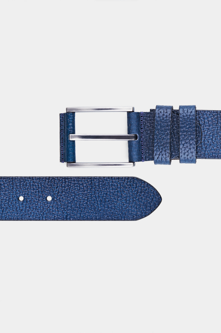 Gerçek Deri Flotter Lacivert Erkek Kemer - 1