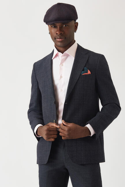Erkek Modern Fit Uzun Kollu Klasik Gömlek PEMBE - 4